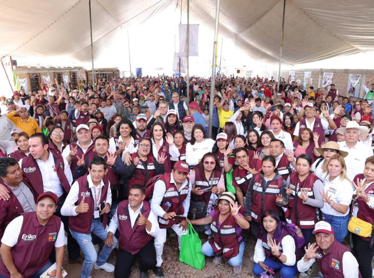 Mariela Gutiérrez Escalante recibe apoyo entusiasta en San Pedro Tlaltizapán